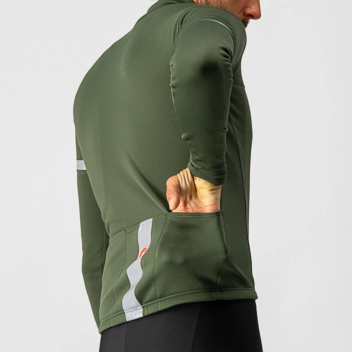 Maglia maniche lunghe Castelli Fondo 2 - Verde scuro