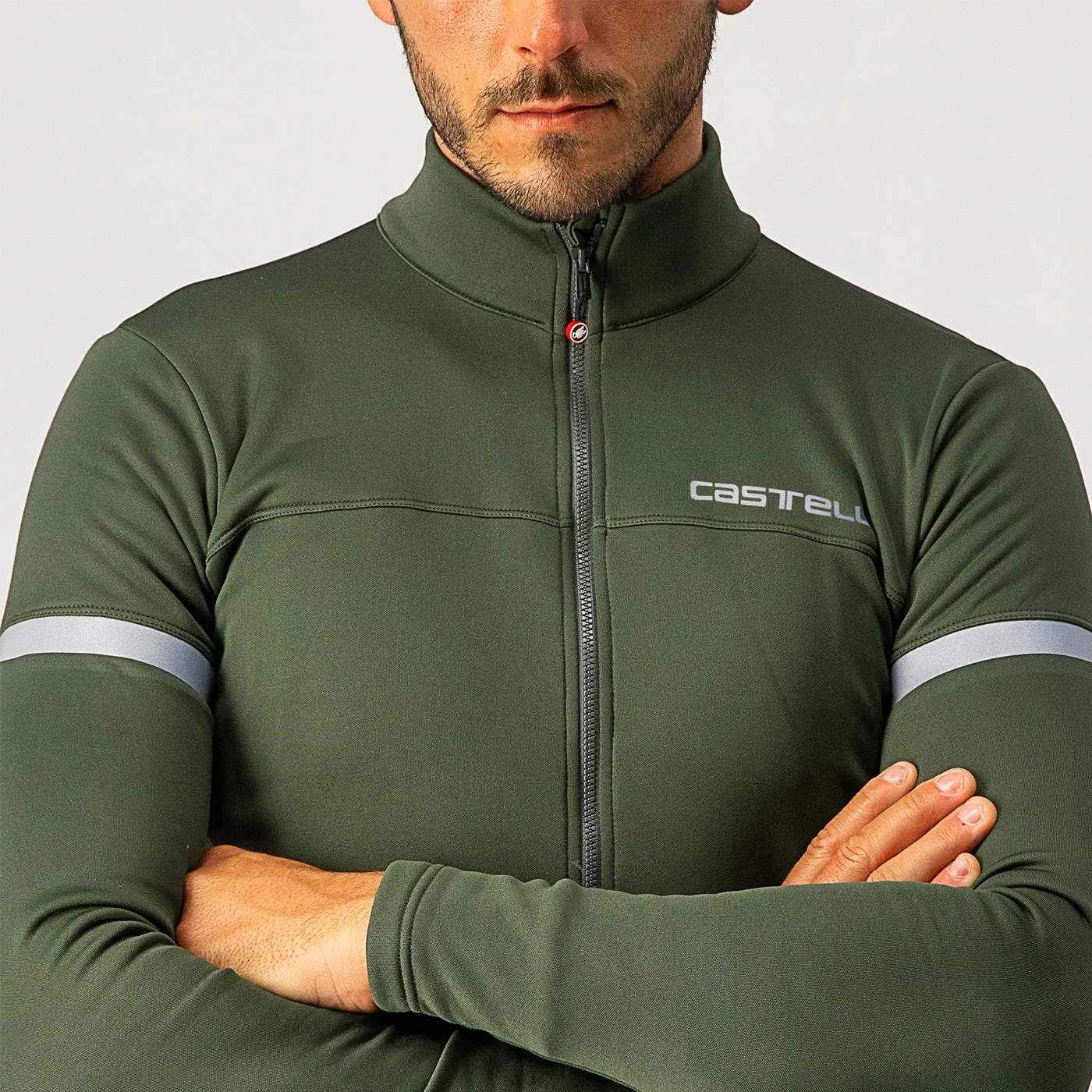 Maglia maniche lunghe Castelli Fondo 2 - Verde scuro