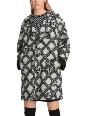 MARC CAIN Silver Grey Reversible Coat