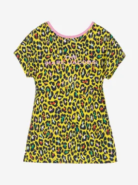 MARC JACOBS Girls Leopard Print Jersey Dress in Yellow