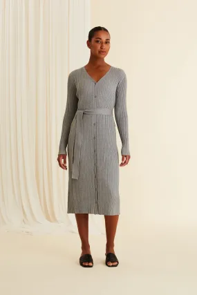 Marcia Knit Dress Grey Melange