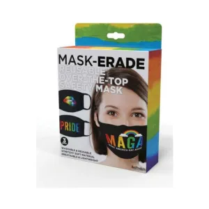 Maskerade Masks - Pride/gay Again/rainbow Kiss - 3-pack