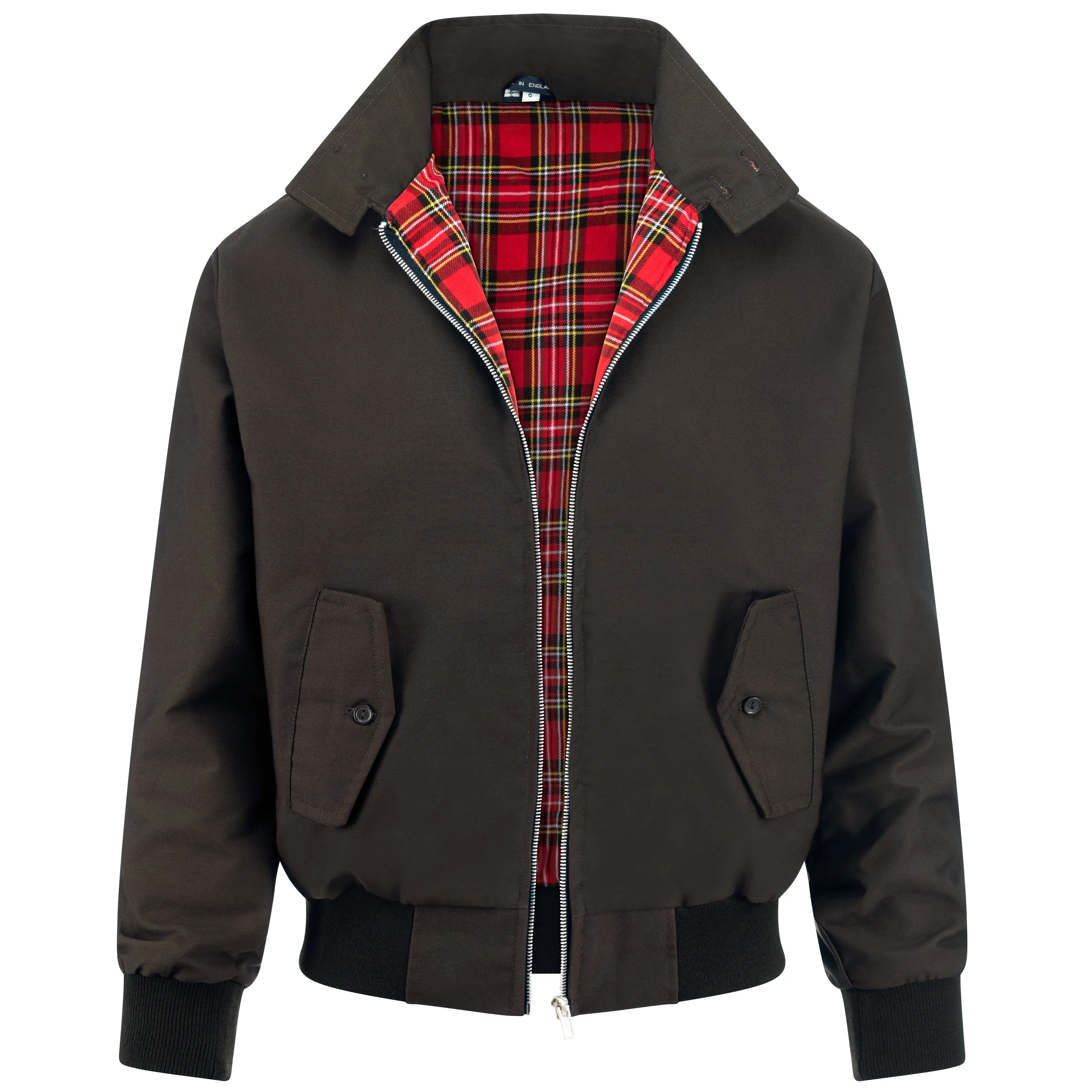 Mens Classic Harrington Jacket - Brown