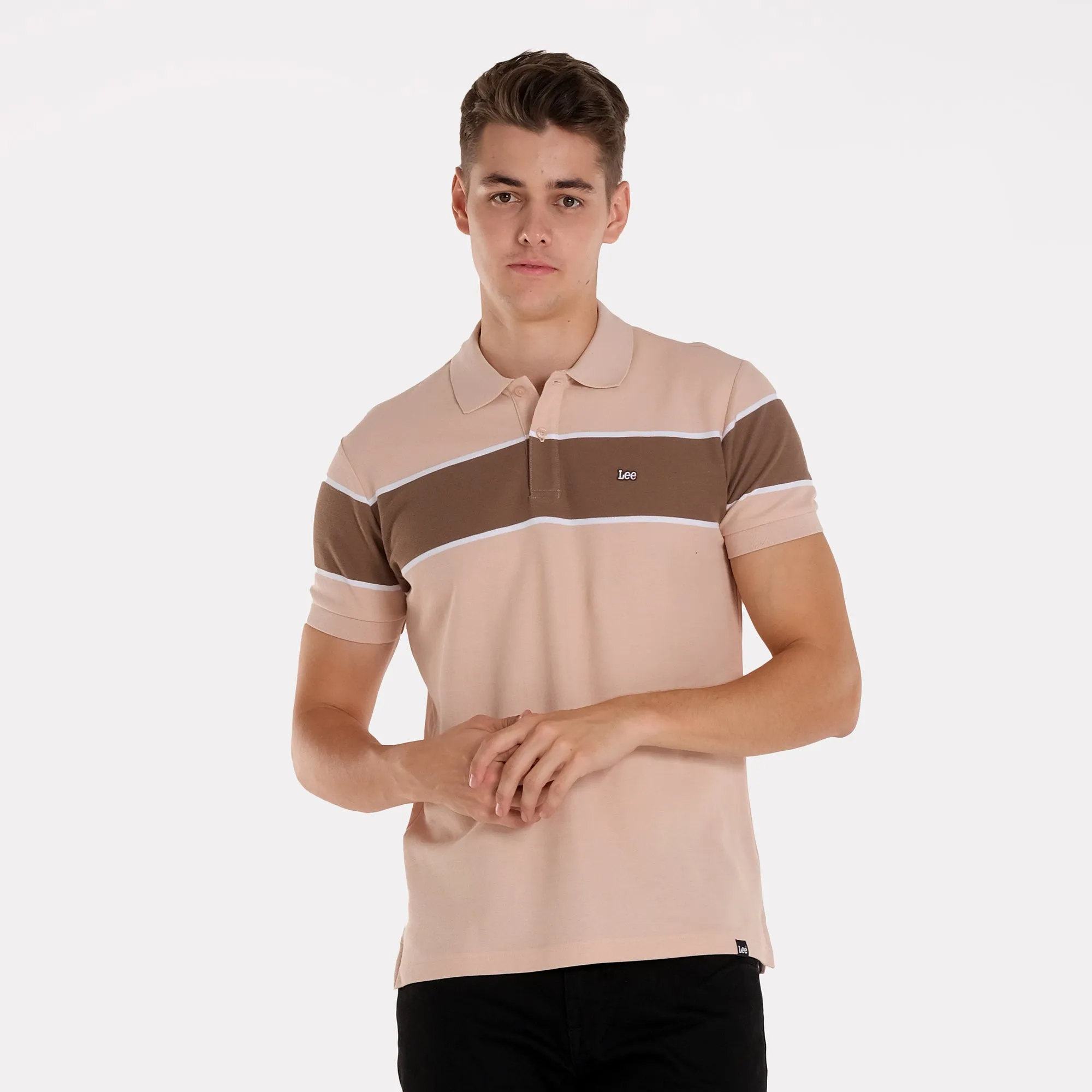 MENS PANEL STRIPES SPORTSHIRT