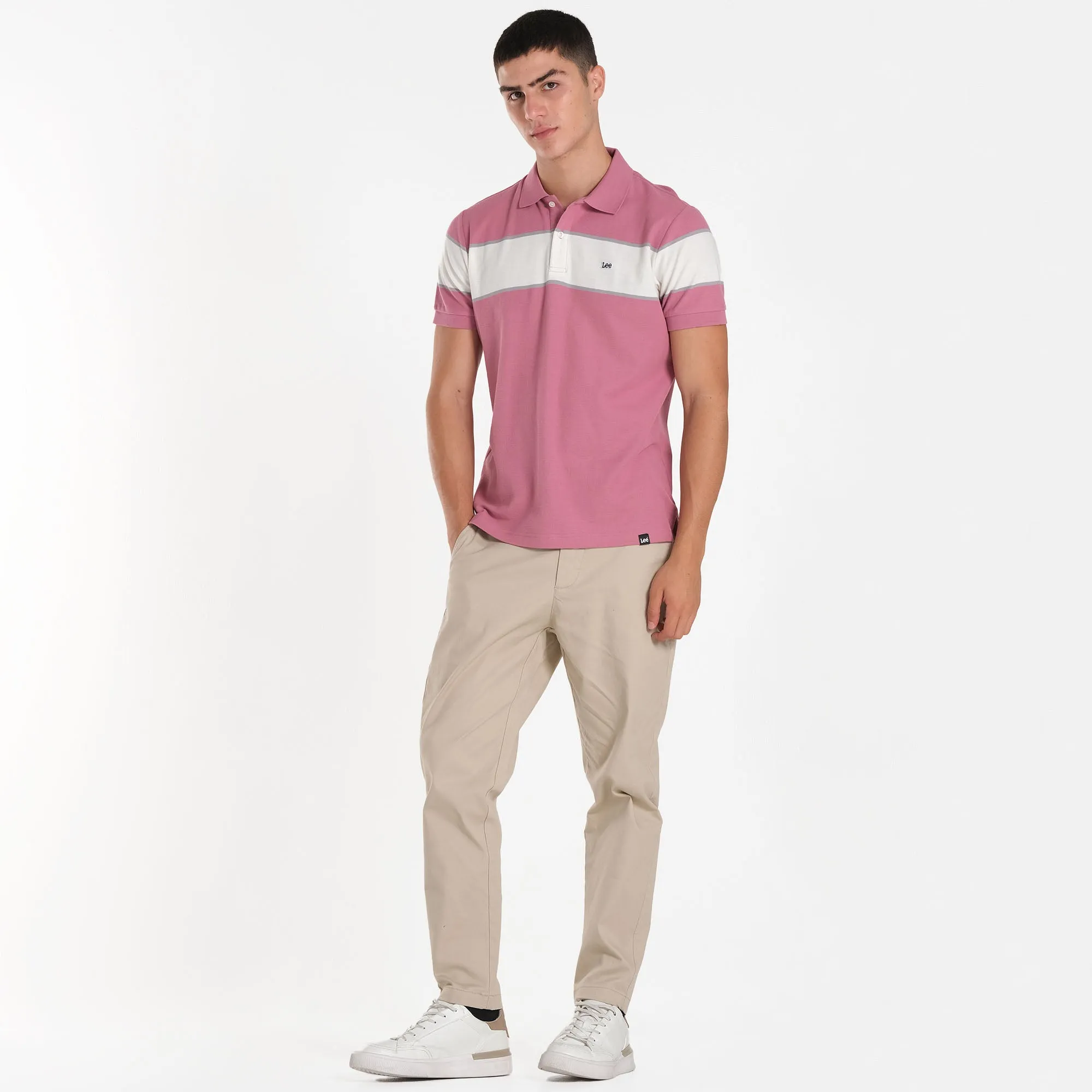 MENS PANEL STRIPES SPORTSHIRT