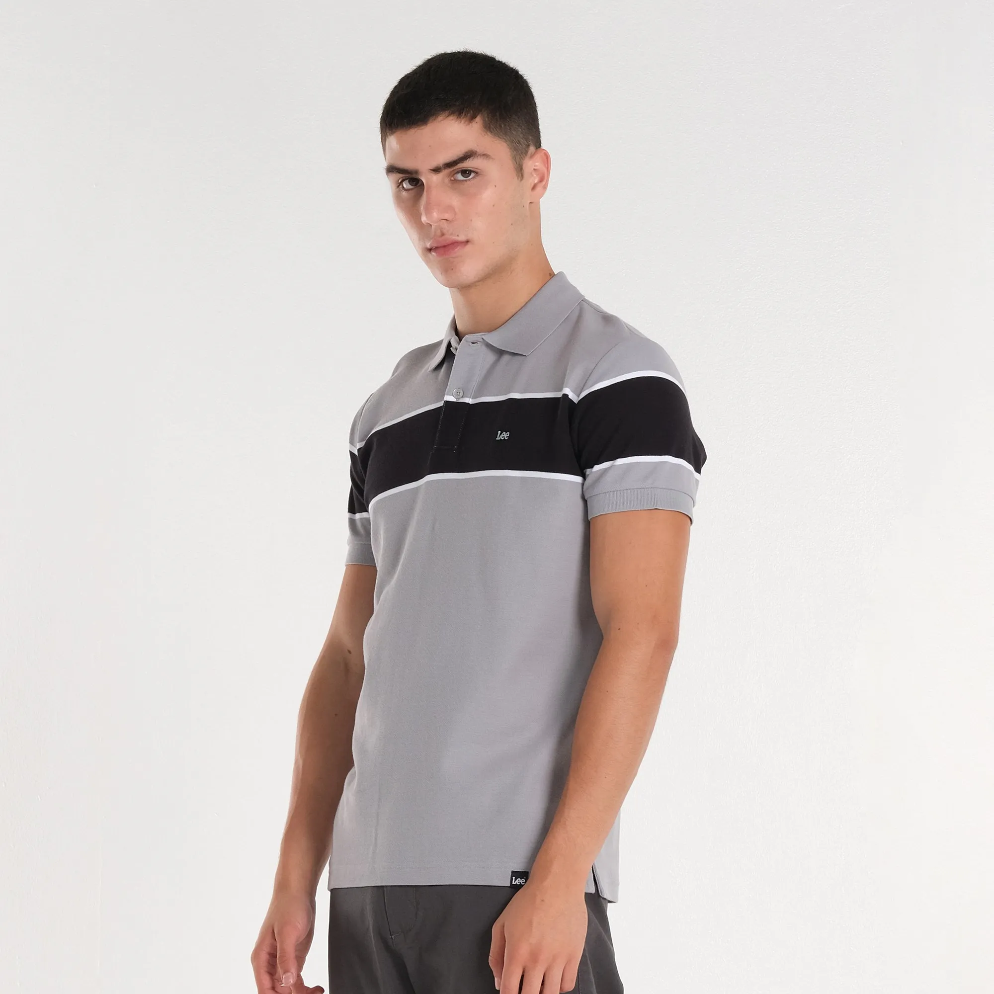 MENS PANEL STRIPES SPORTSHIRT