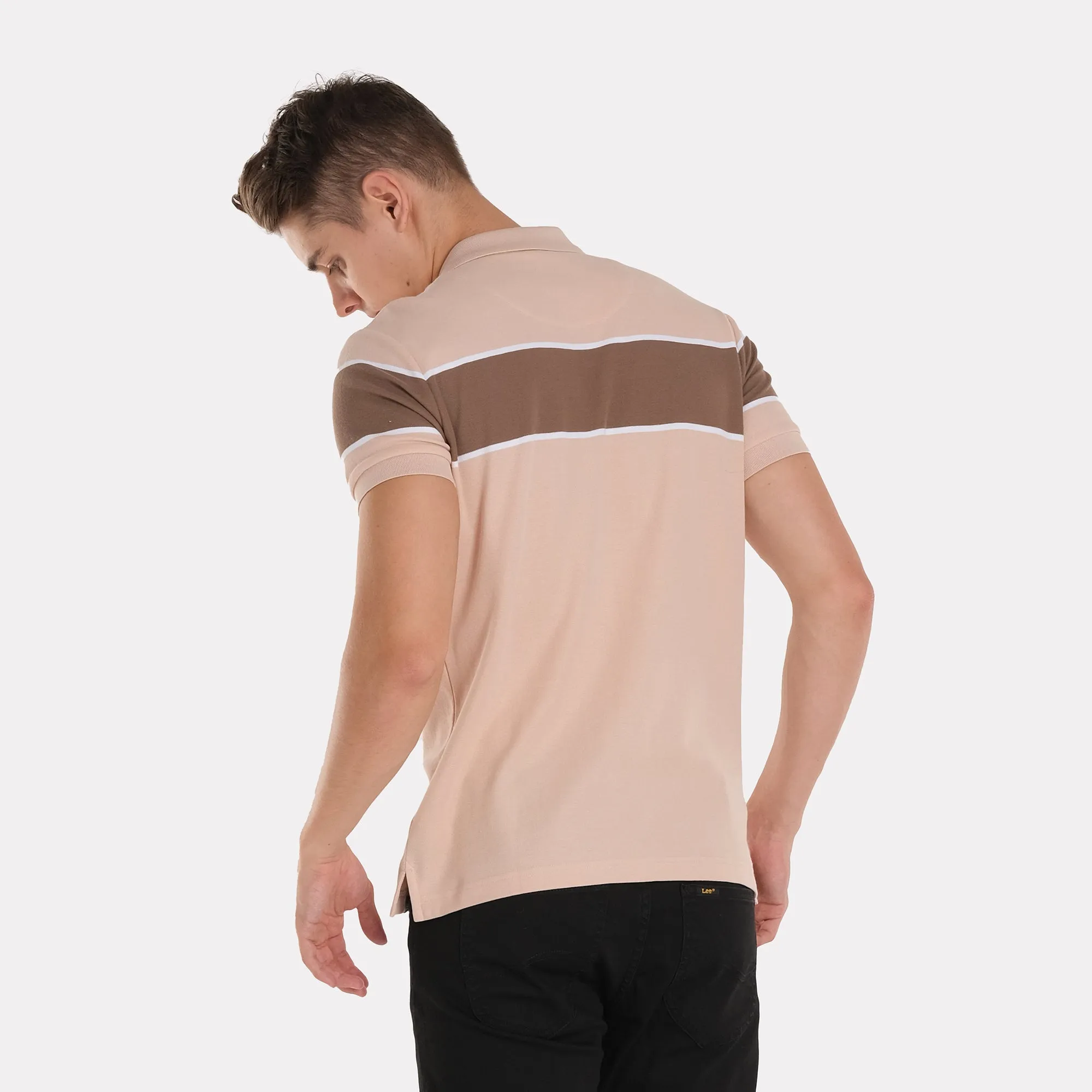 MENS PANEL STRIPES SPORTSHIRT