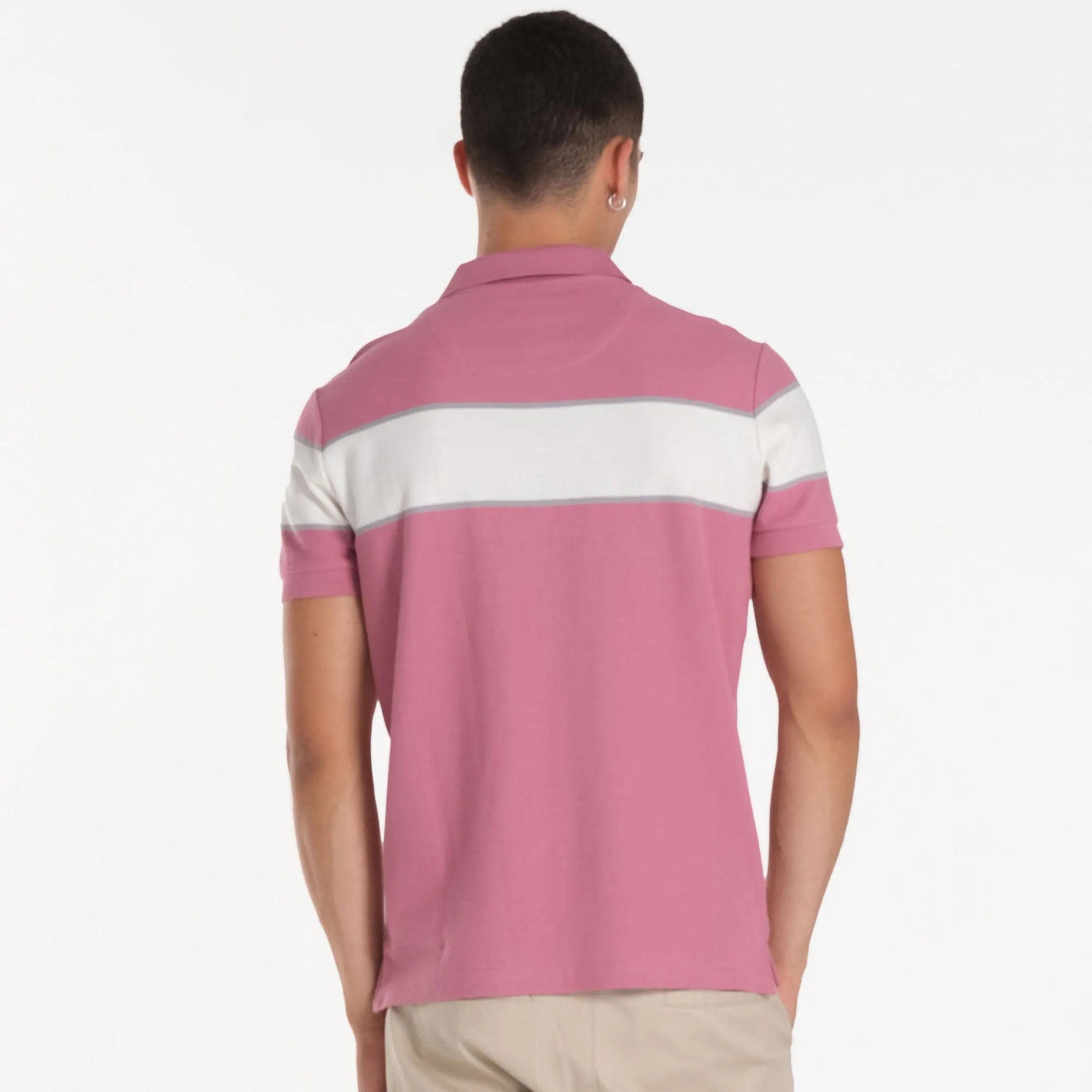 MENS PANEL STRIPES SPORTSHIRT