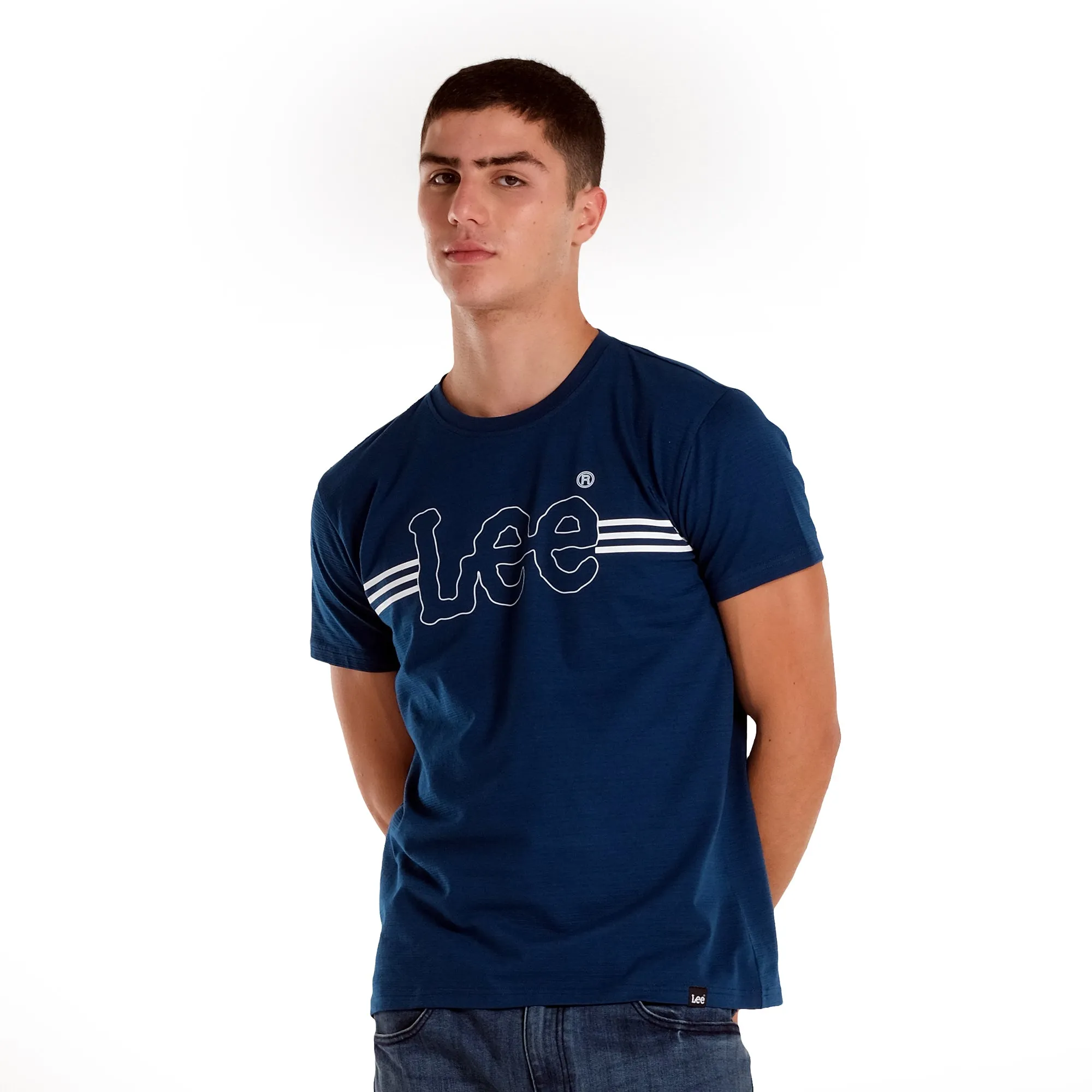 MENS' ROUND NECK LOGO TEE