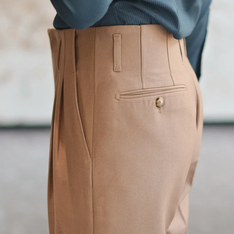 Men's Straight High Waist Non-iron Long Trousers