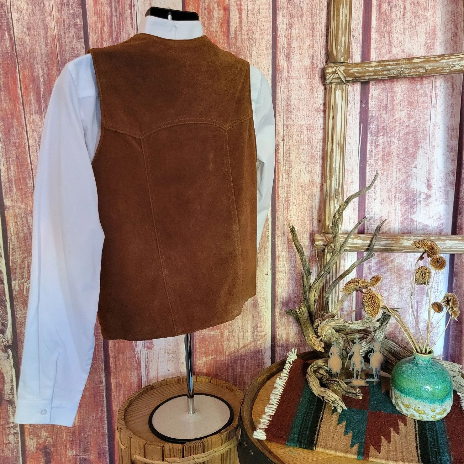 Men’s Suede Leather Vest by Cripple Creek ML30 61