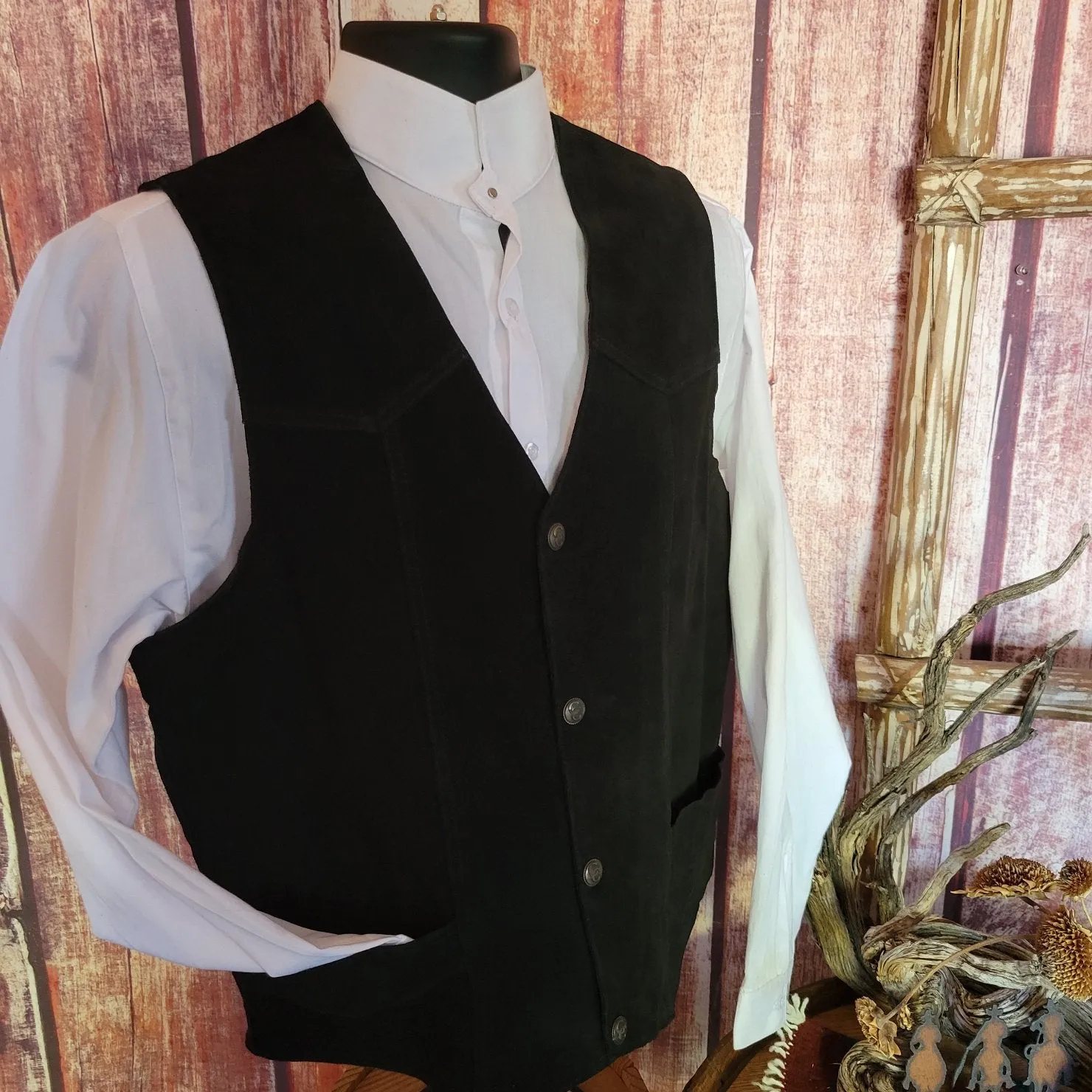 Men’s Suede Leather Vest by Cripple Creek ML30 61