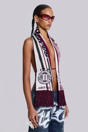 Merch 3-in-1 Backless Football Scarf Top