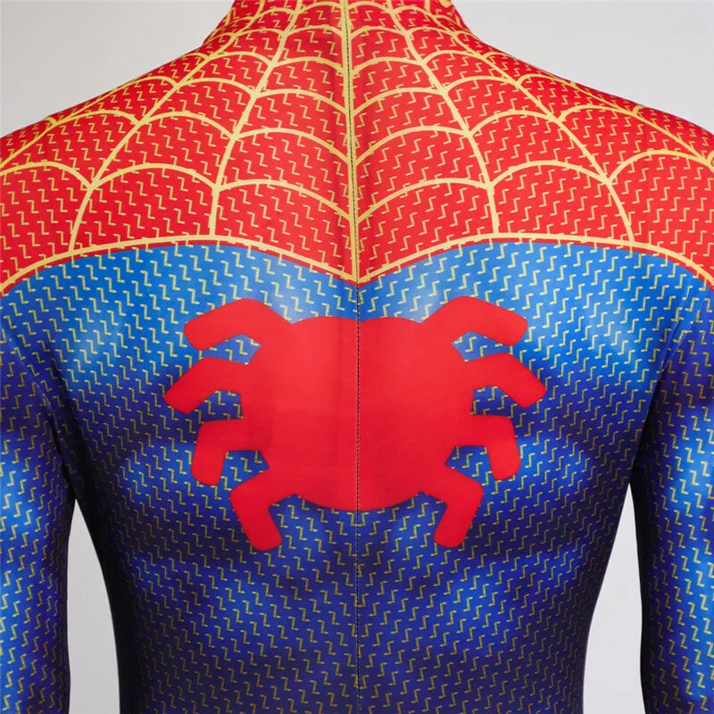 Miles Morales Across the Spider Verse Suit Peter B Parker Costume Halloween Bodysuit