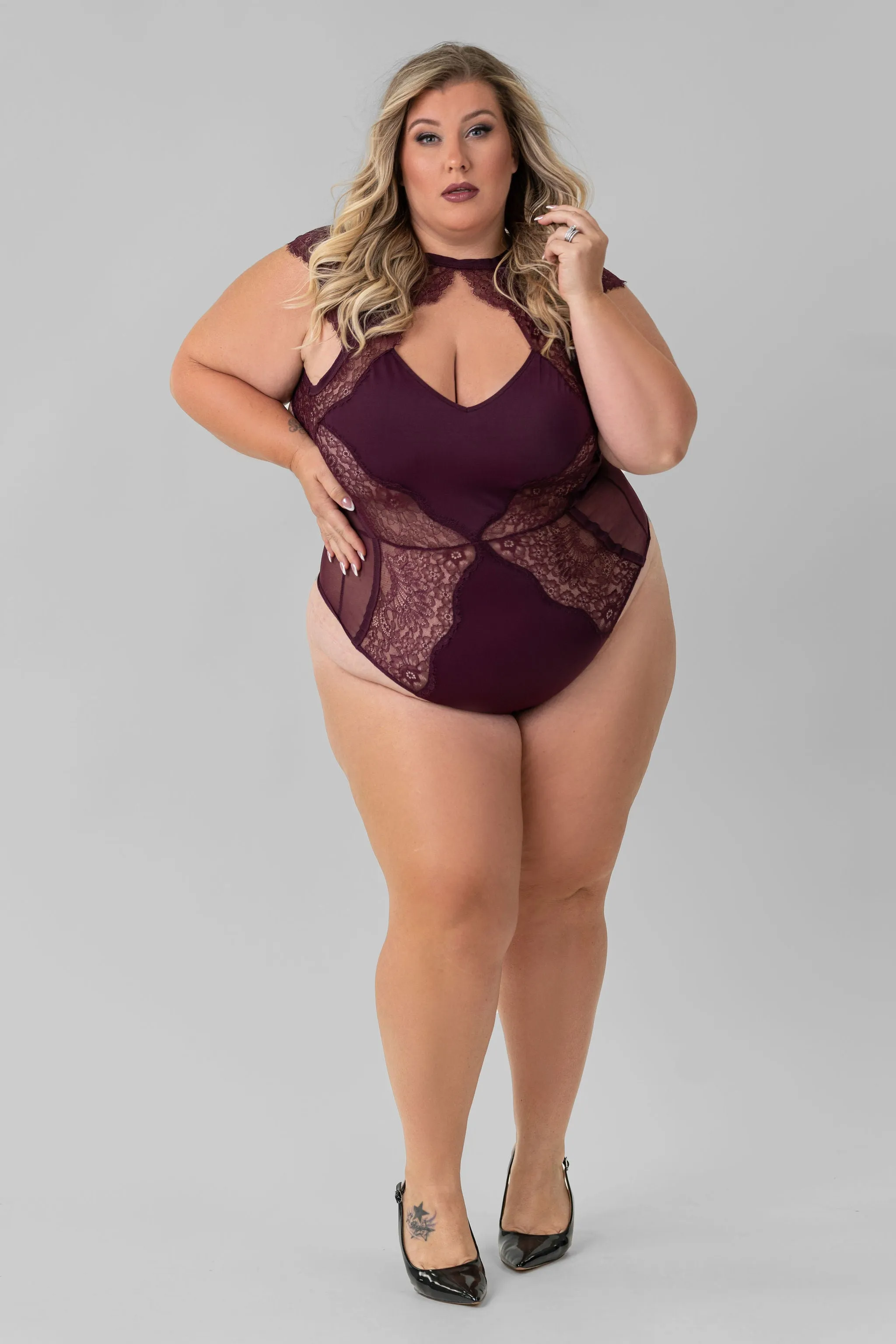 MINNA BODYSUIT- CHERRY