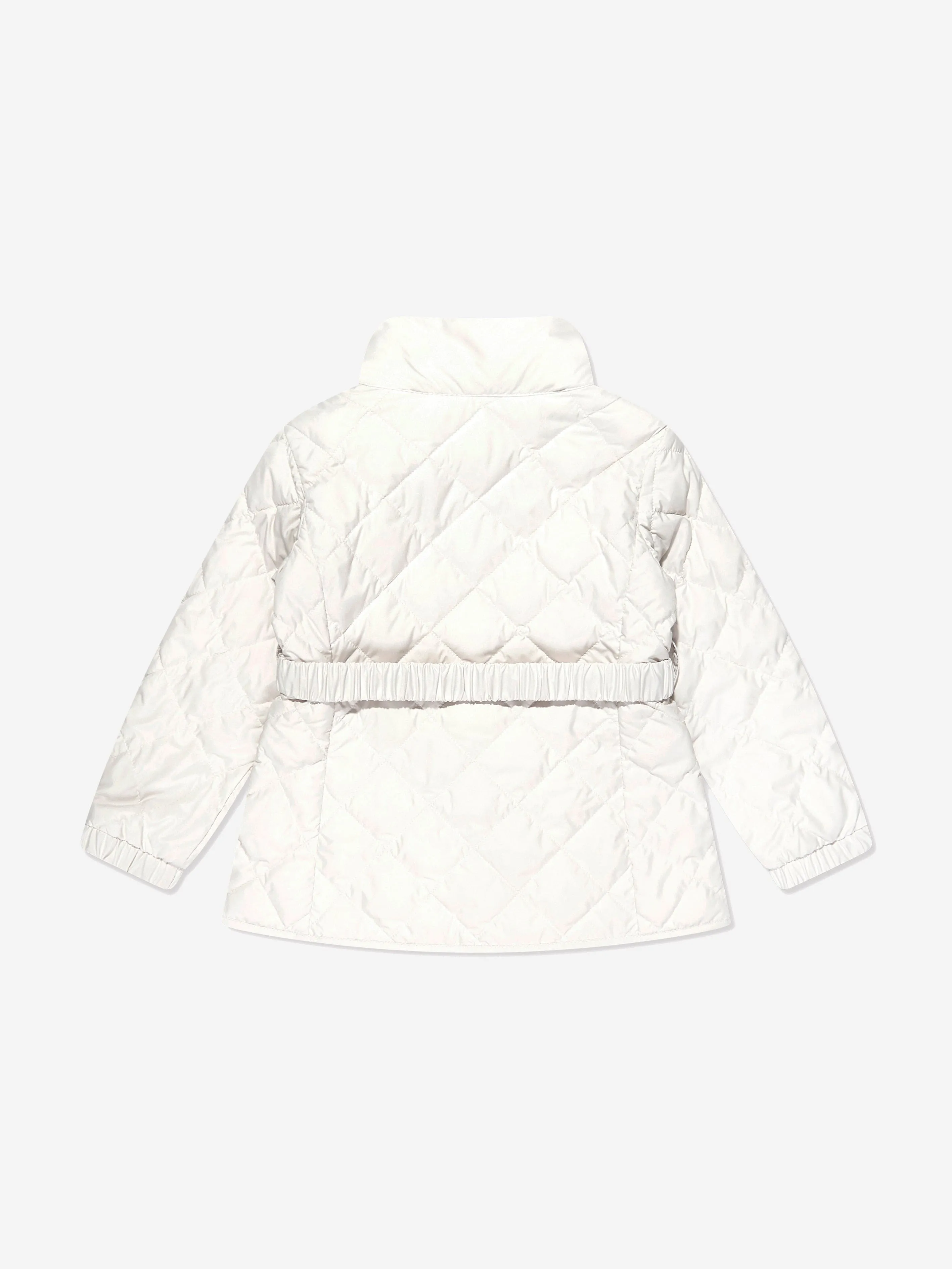 Moncler Enfant Girls Down Padded Philanta Jacket in White