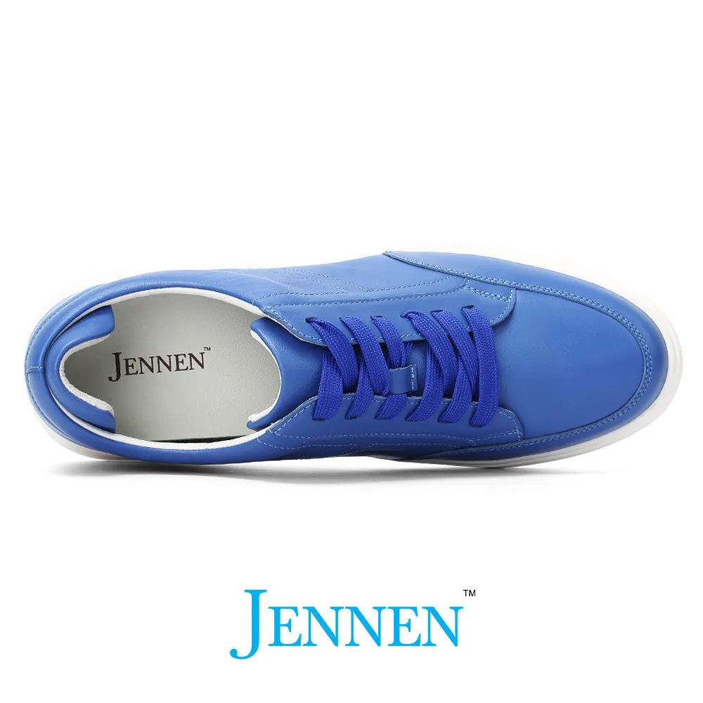 Mr. Federer 7cm | 2.8 inches Blue Sporty Elevated Sneakers