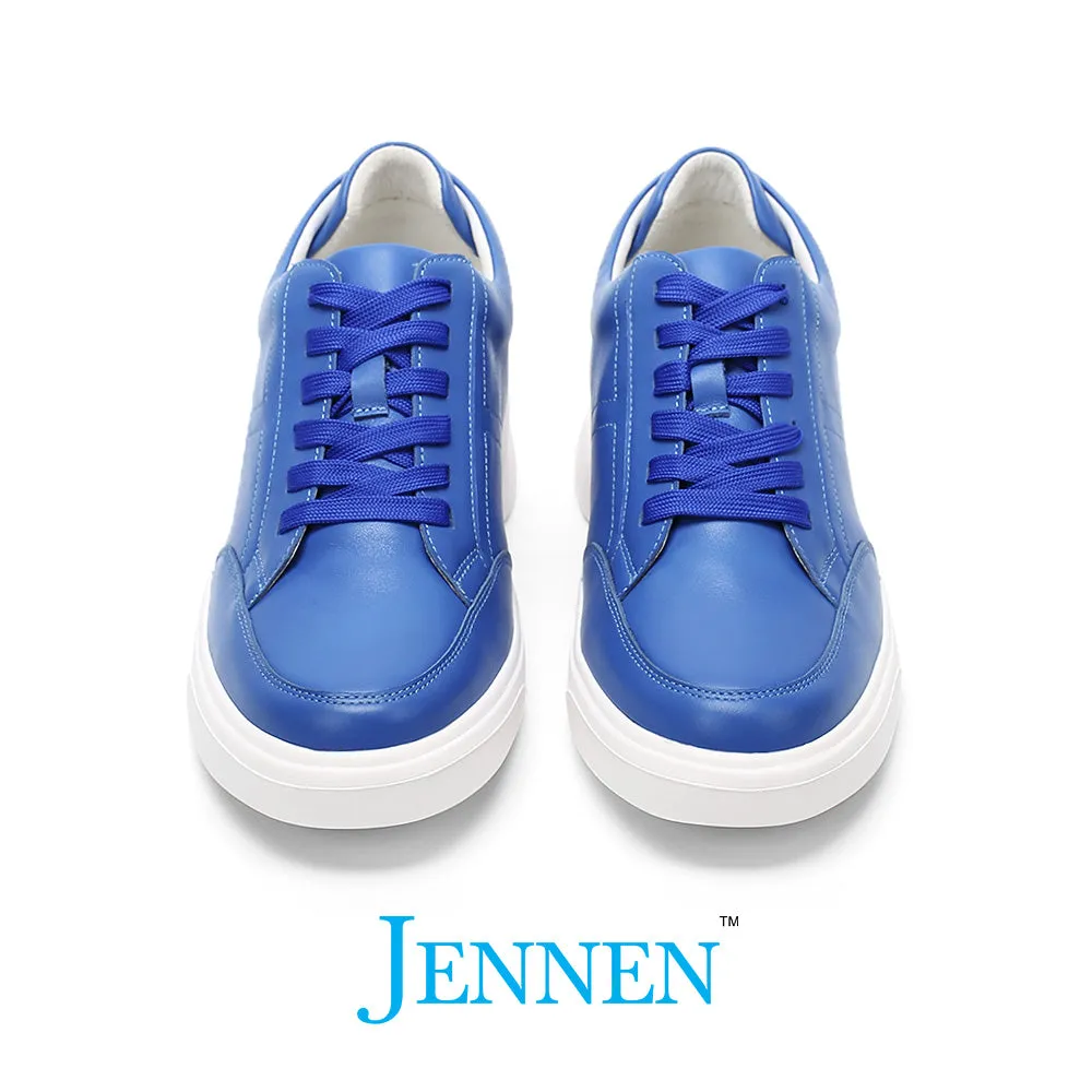 Mr. Federer 7cm | 2.8 inches Blue Sporty Elevated Sneakers