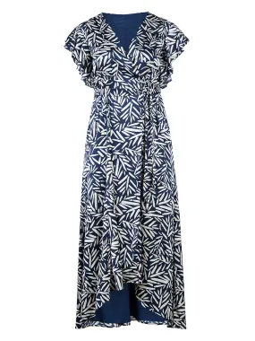 Navy Zuri Wrap Dress