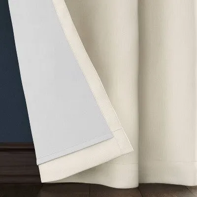 New - 84"x50" Ashville Blackout Window Curtain Panel Cream - Threshold