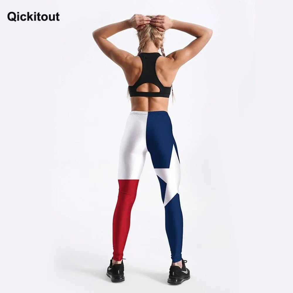 New Arrival Women Leggings - US Flag Style - Push Up Leggings - Casual Workout (BAP)(TBL)(F24)