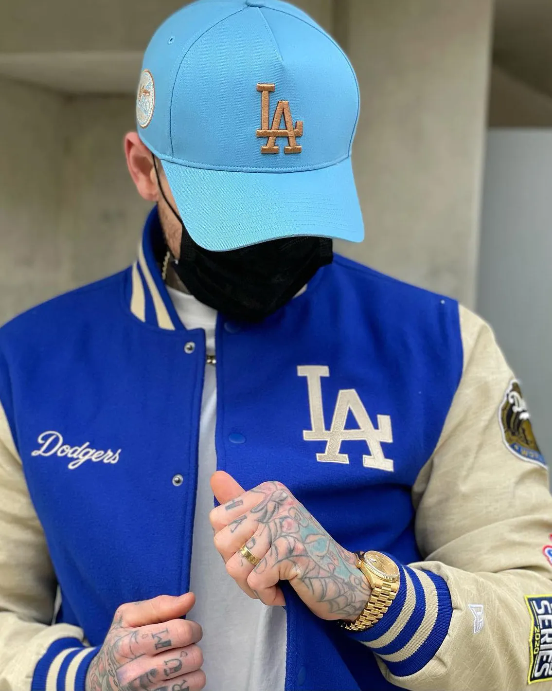 New Era Los Angeles Dodgers MLB World Series Varsity Jacket Blue