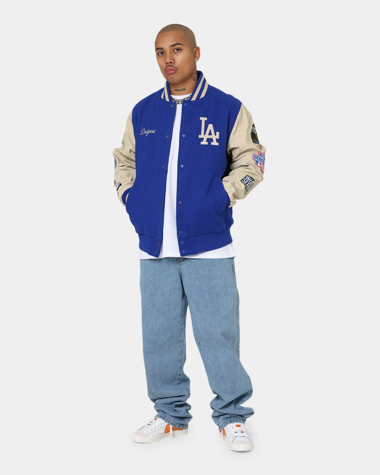 New Era Los Angeles Dodgers MLB World Series Varsity Jacket Blue