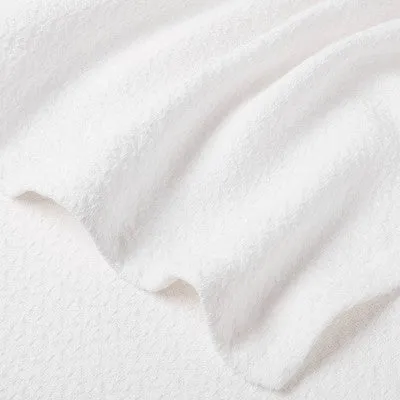 New - Full/Queen 100% Cotton Bed Blanket White - Threshold