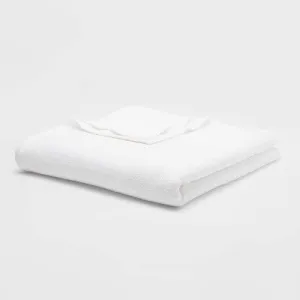 New - Full/Queen 100% Cotton Bed Blanket White - Threshold