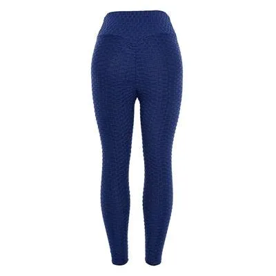 New Trending Fitness Leggings - Women Polyester Ankle Length Pants - Slim Push Up Female Legging (D31)(TBL)