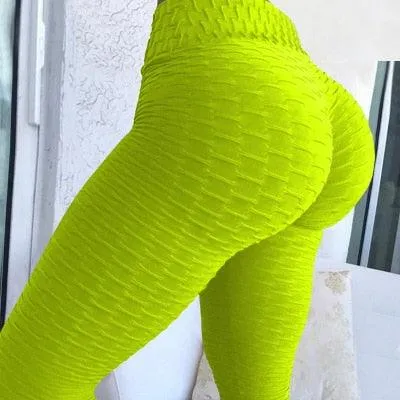 New Trending Fitness Leggings - Women Polyester Ankle Length Pants - Slim Push Up Female Legging (D31)(TBL)