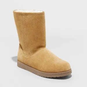 New - Women's Soph Shearling Style Boots - Universal Thread Tan 7