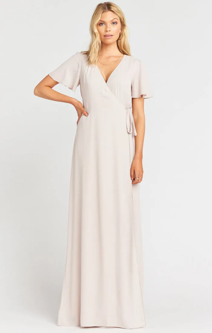 Noelle Flutter Wrap Dress