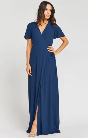 Noelle Flutter Wrap Dress