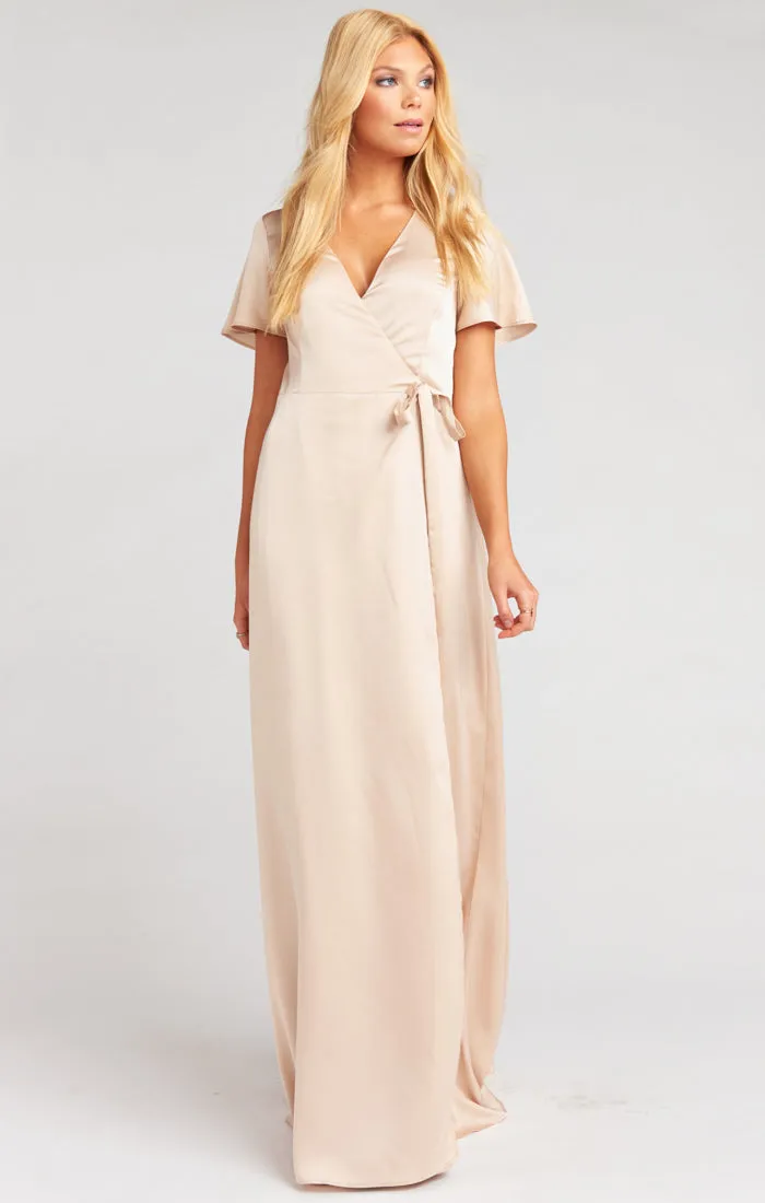 Noelle Flutter Wrap Dress