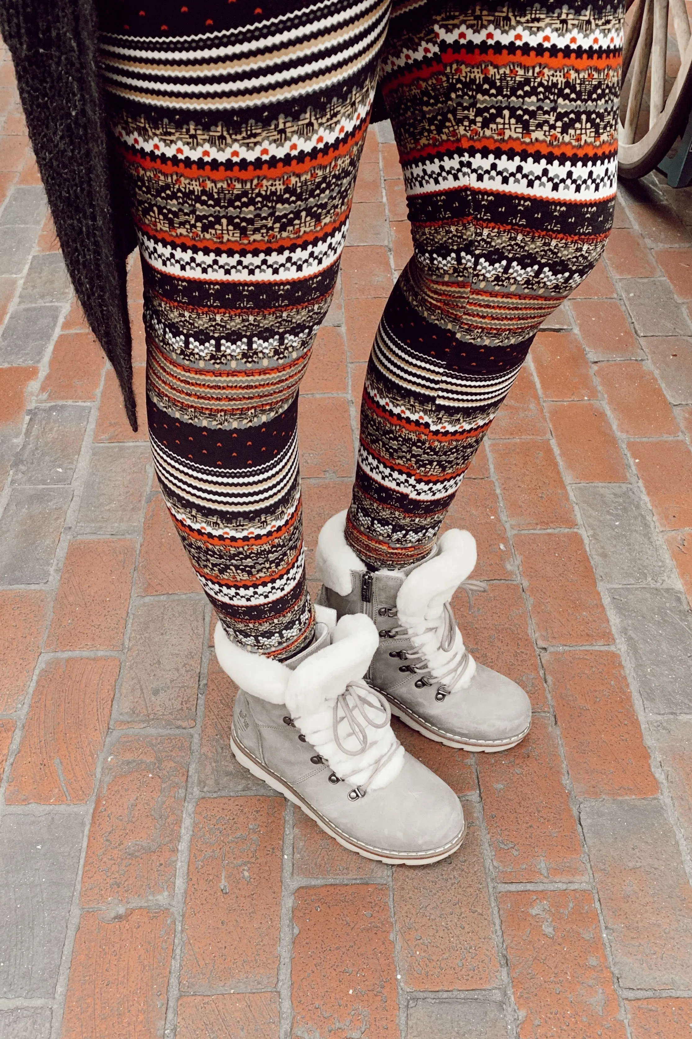 Nordic Fair Isle Print Leggings