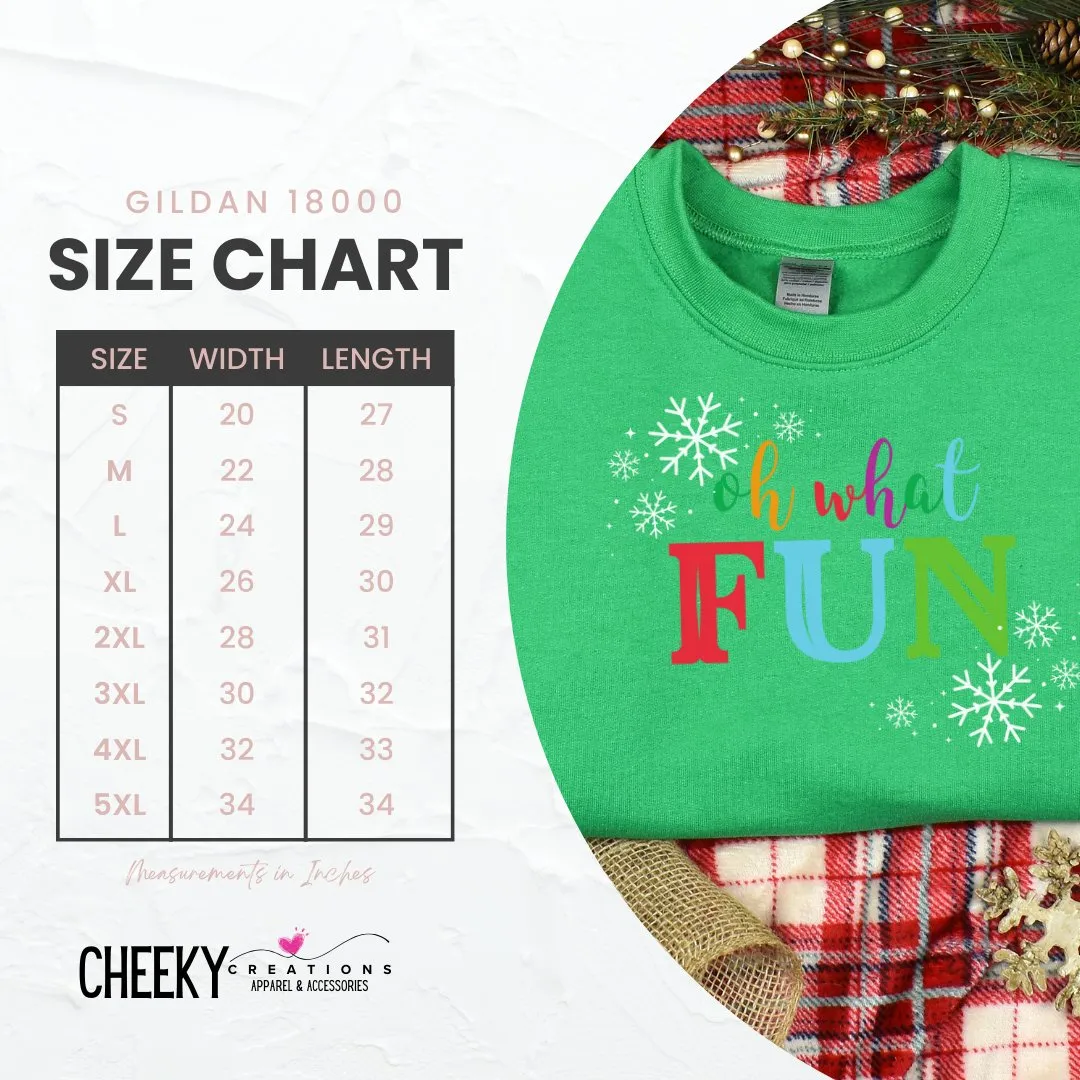 Oh What Fun Christmas Sweatshirt Outfit