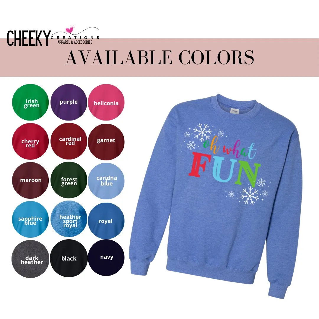 Oh What Fun Christmas Sweatshirt Outfit