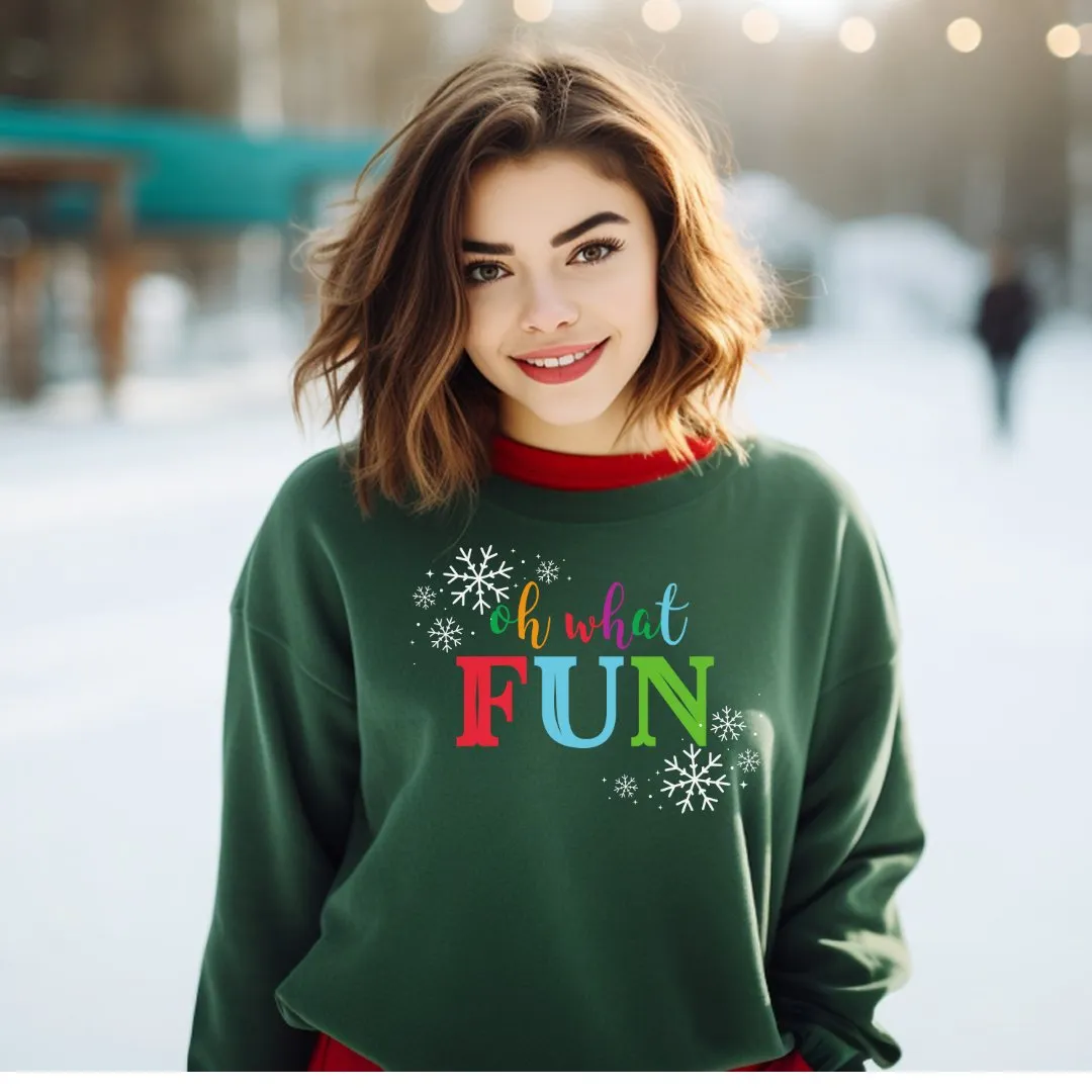 Oh What Fun Christmas Sweatshirt Outfit