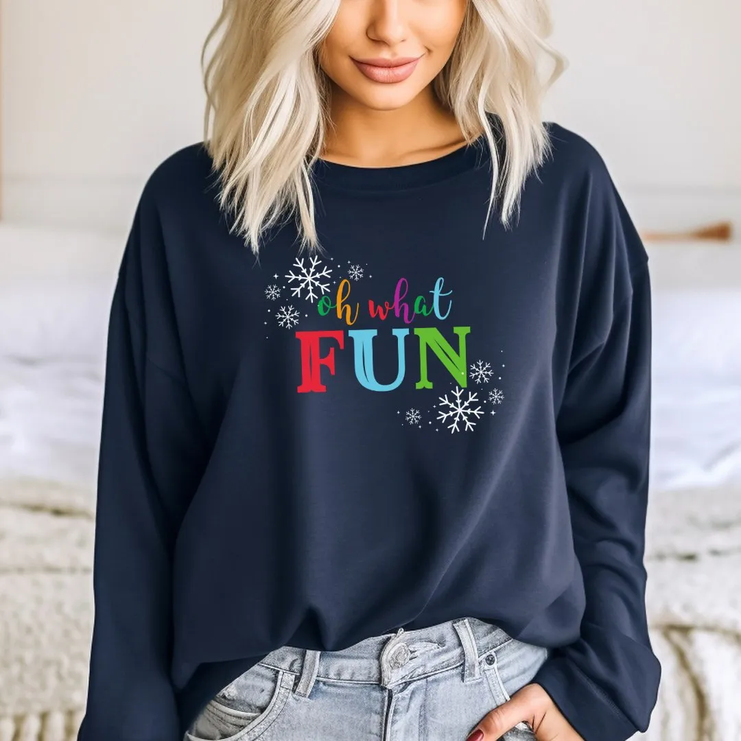 Oh What Fun Christmas Sweatshirt Outfit