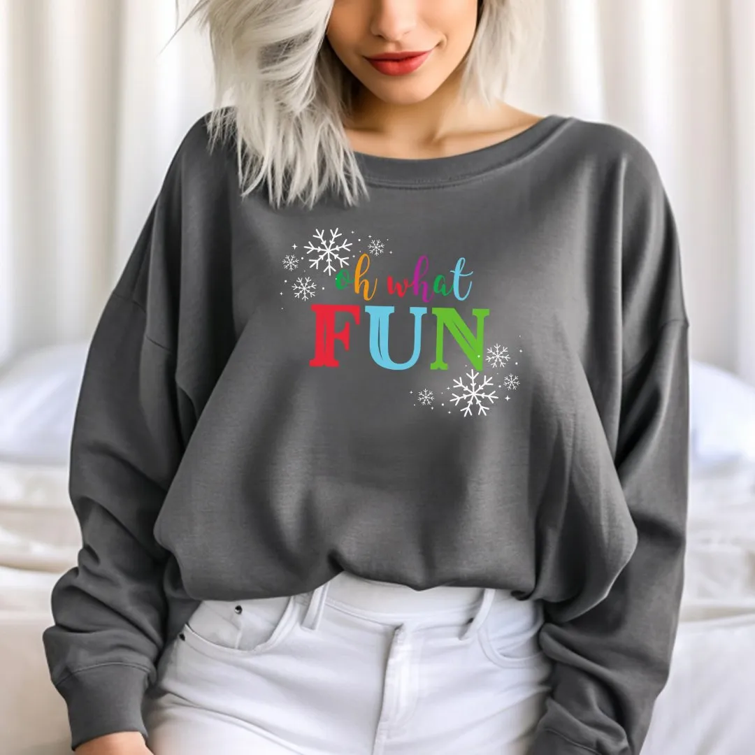 Oh What Fun Christmas Sweatshirt Outfit