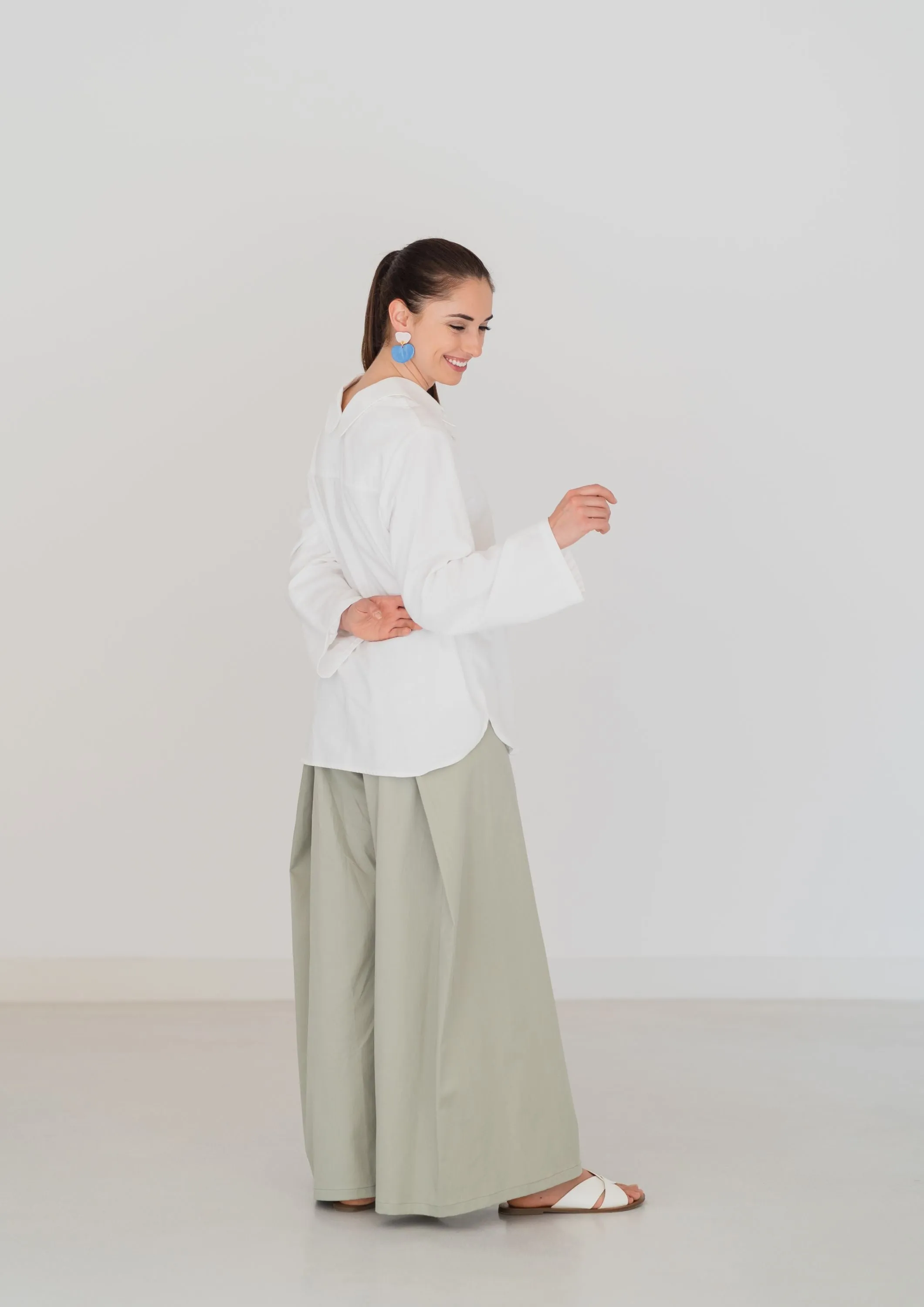 Organic SHIRT   Wide Trousers