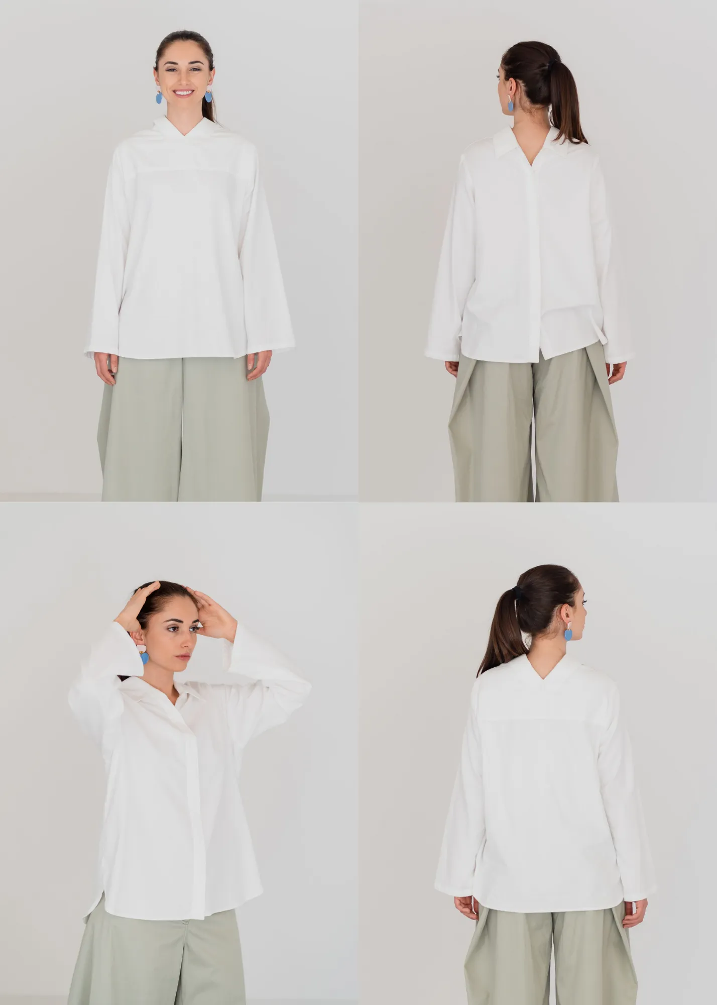 Organic SHIRT   Wide Trousers