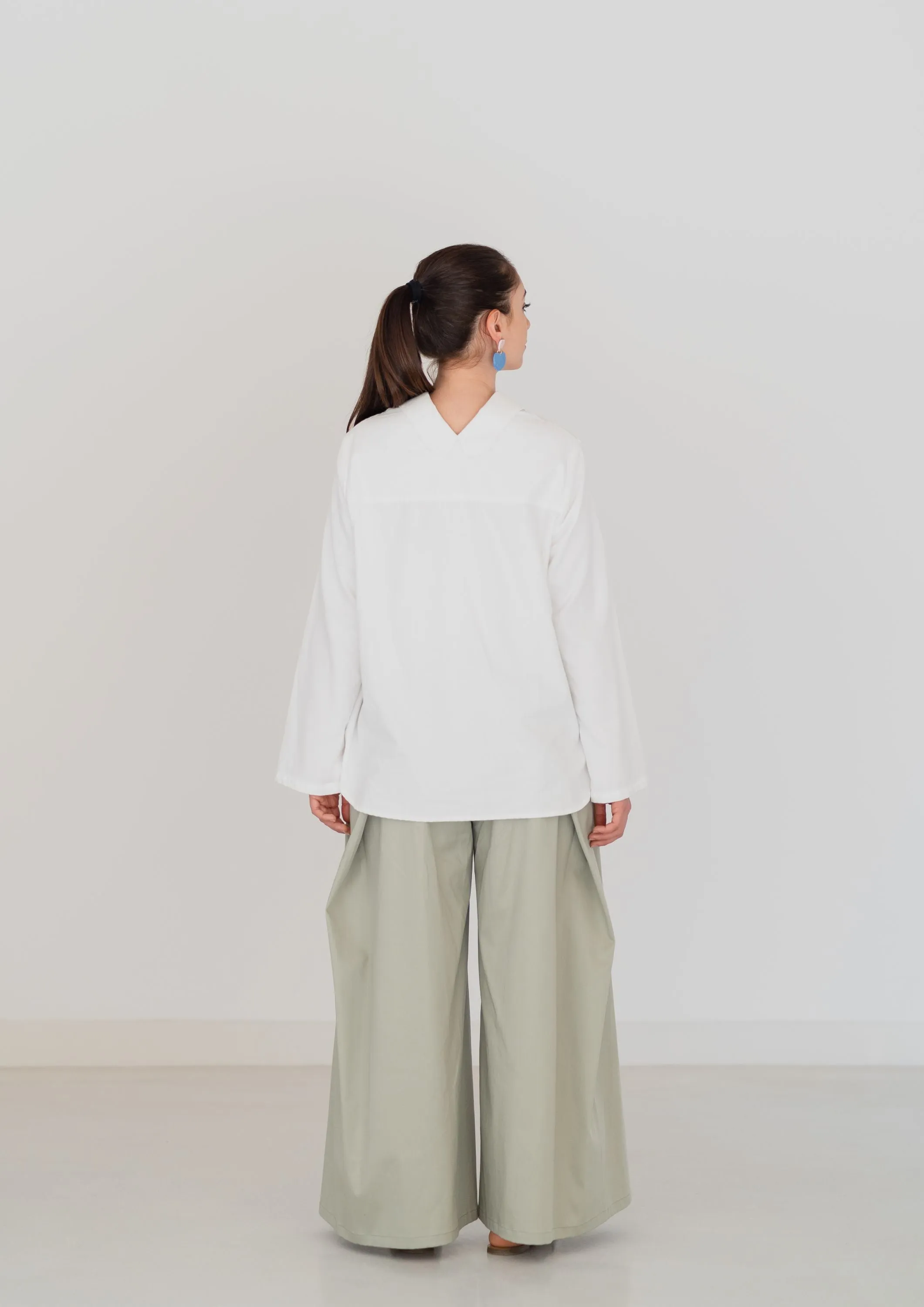 Organic SHIRT   Wide Trousers