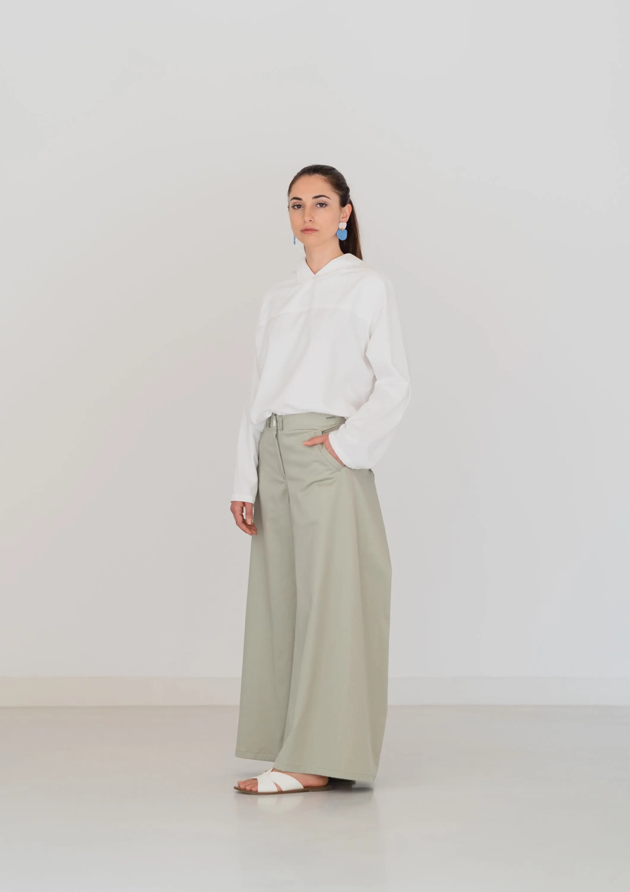 Organic SHIRT   Wide Trousers