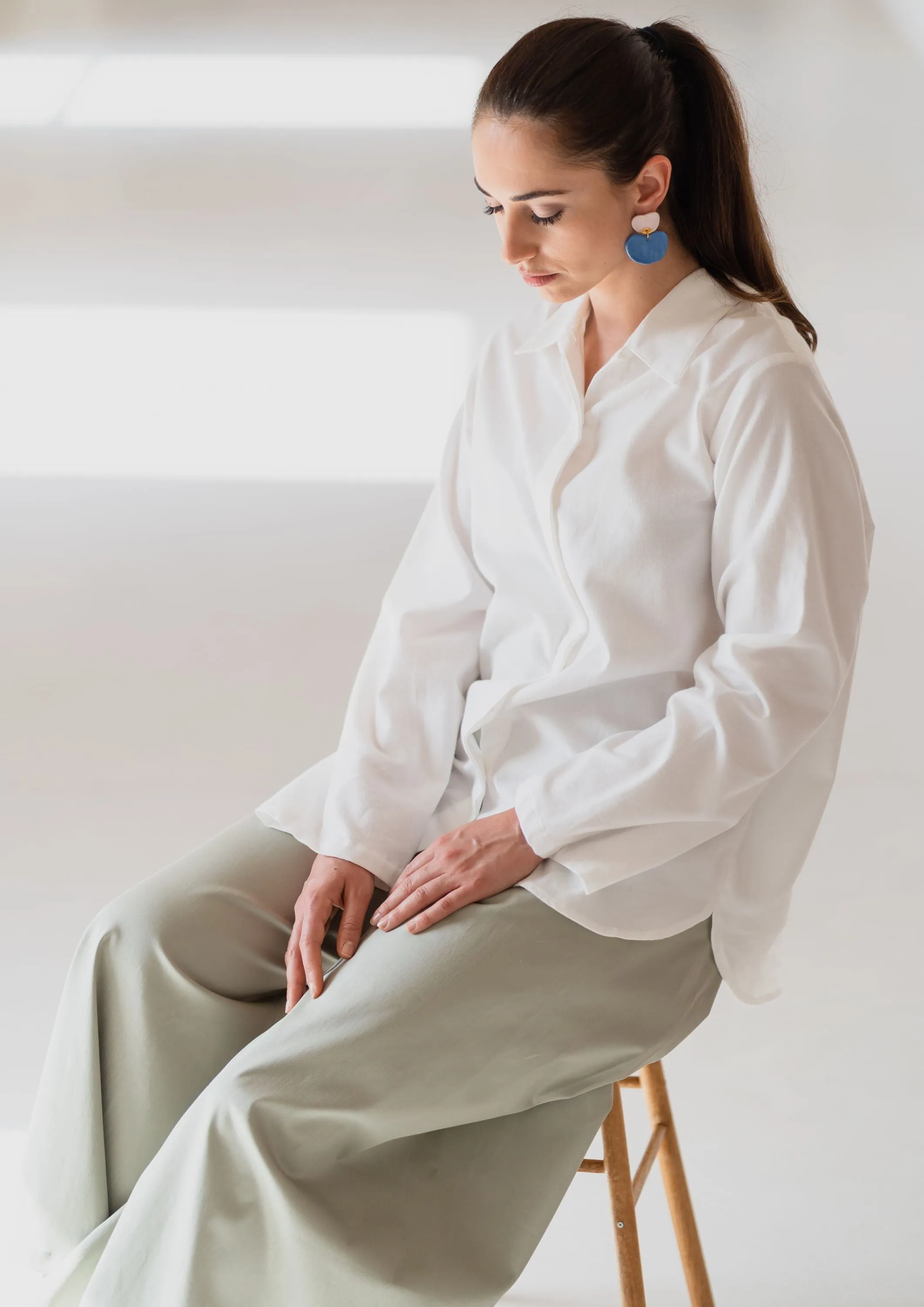 Organic SHIRT   Wide Trousers