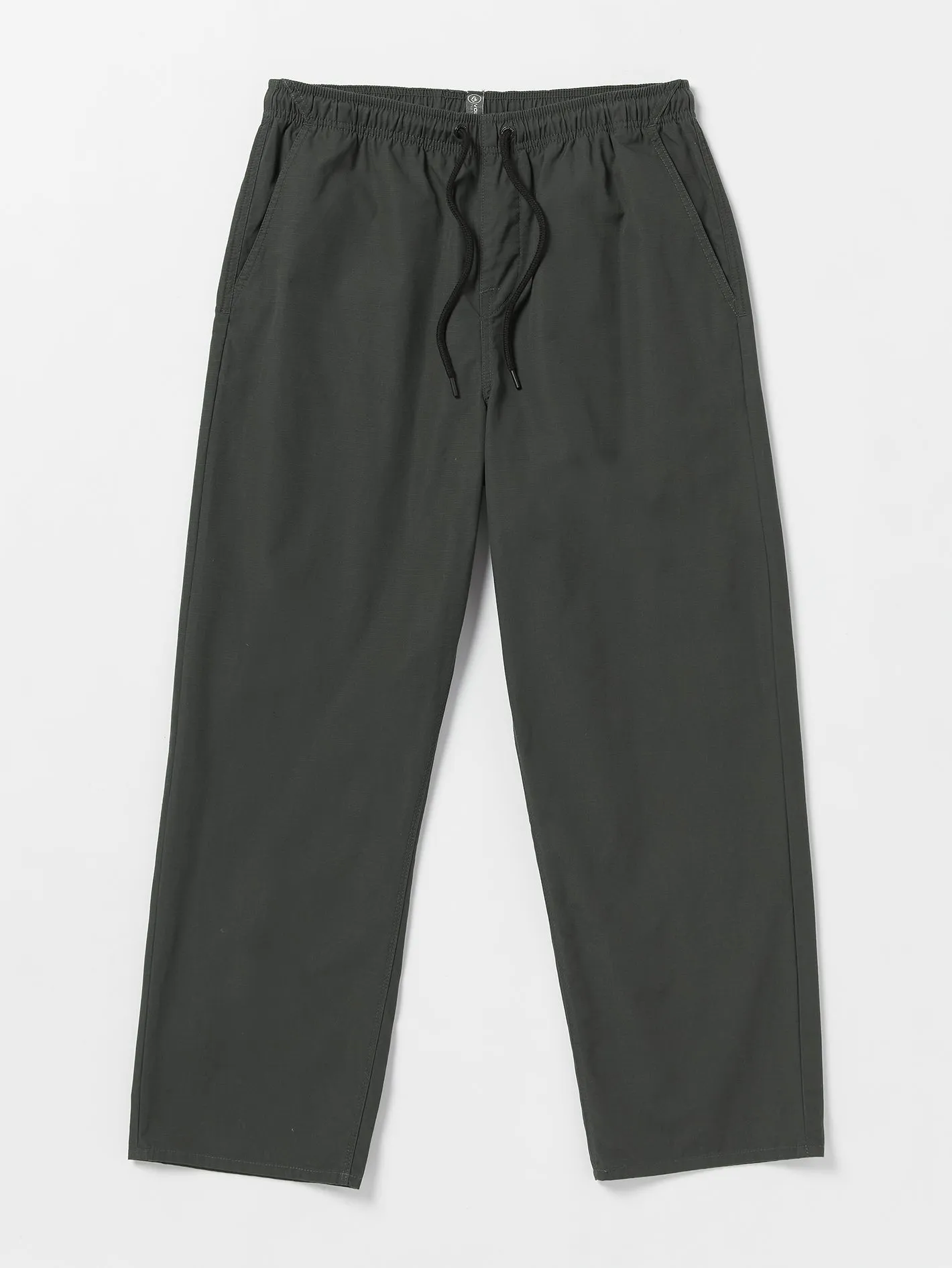 Outer Spaced Elastic Waist Casual Pants - Stealth