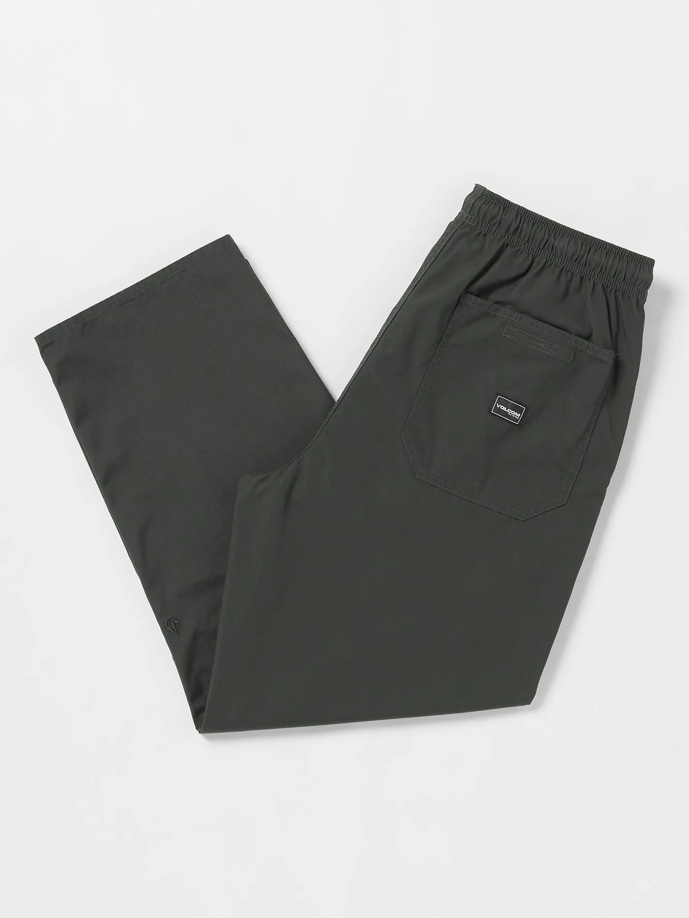 Outer Spaced Elastic Waist Casual Pants - Stealth