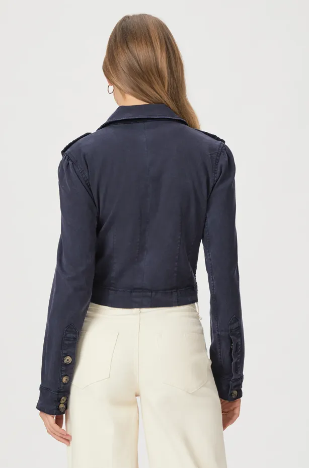 Paige Cropped Pacey Jacket Navy