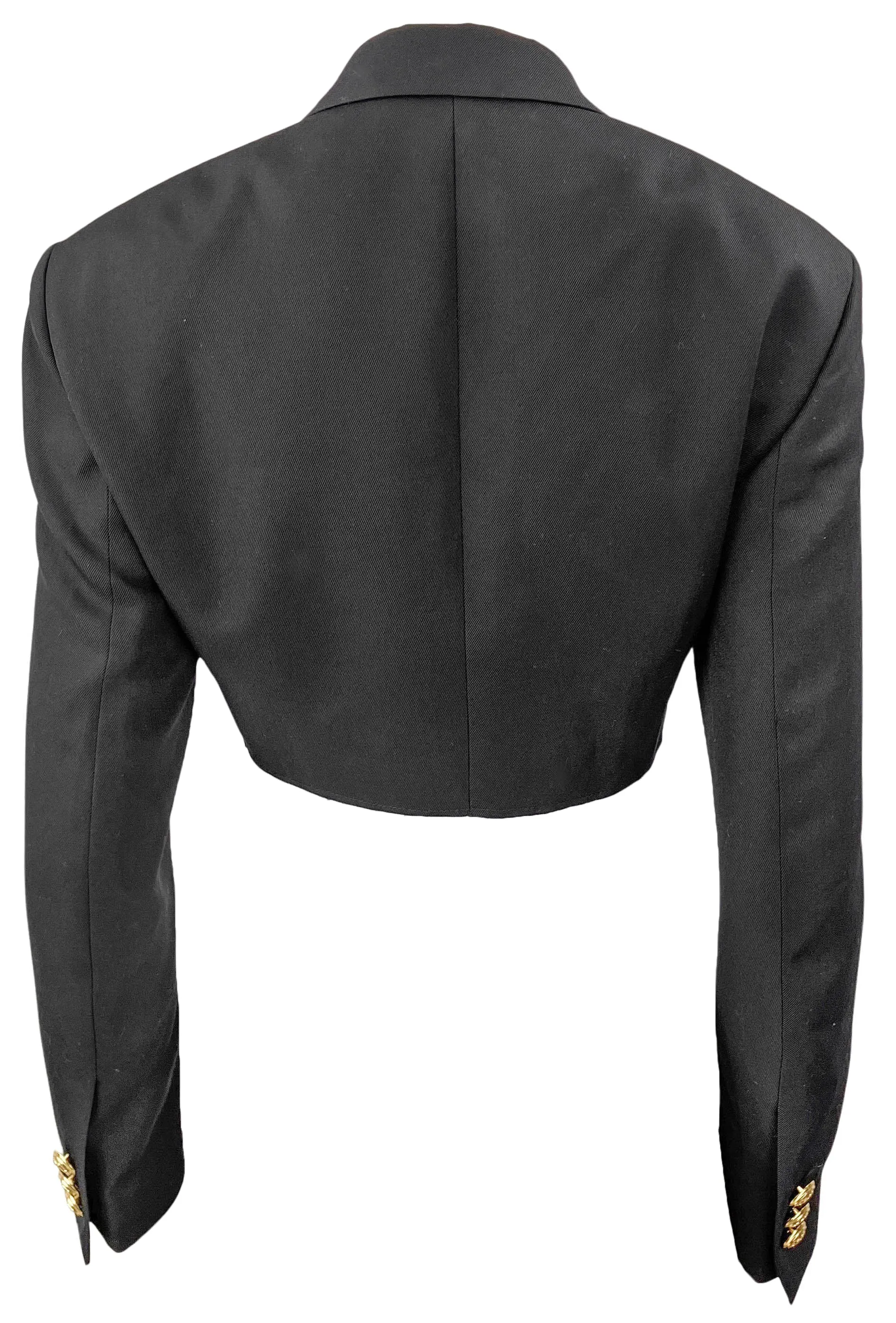 Palm Angels Cropped Blazer in Black